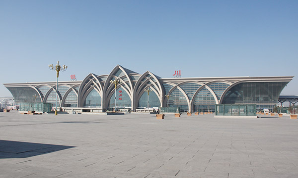 銀川火車(chē)站氟碳鋁單板幕墻工程